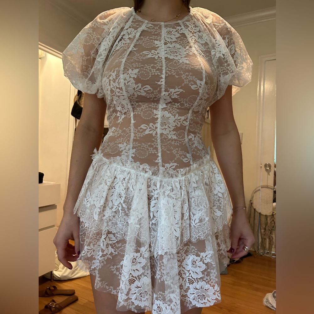 For love and lemons white lace dress